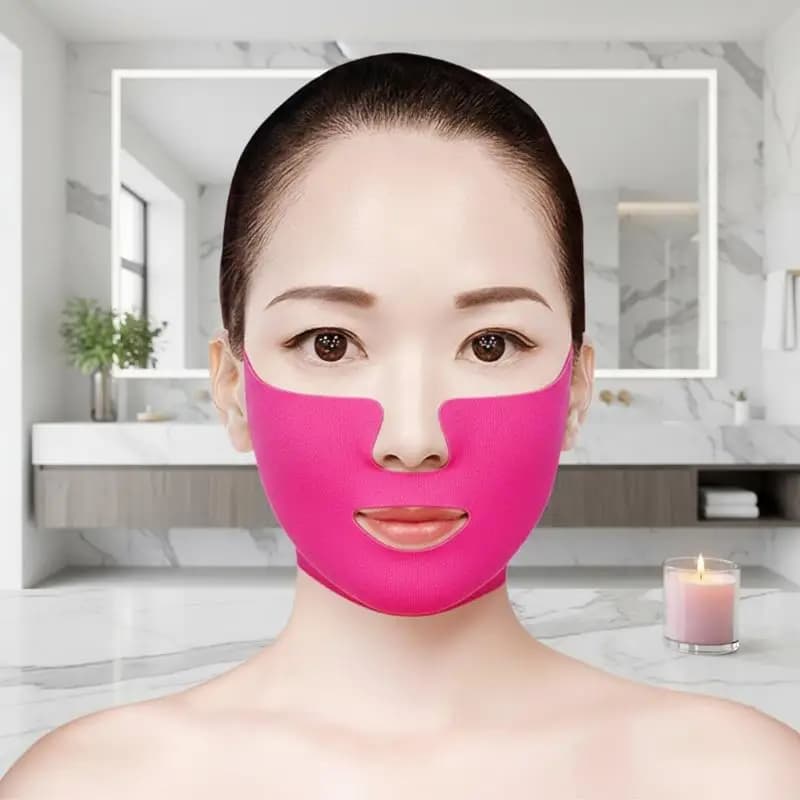 V-Shaped Face Lifting Mask Ear-Hanging Nano-Hydrogel Slimming Mask for Women Hydrating Moisturizing Lifting Firming