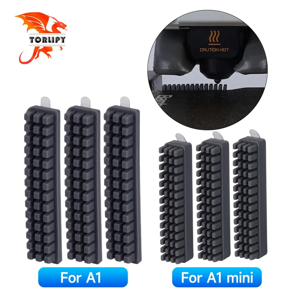 Nozzle brush for Bambu Lab A1/A1 Mini Prusa XL Silicone brushes Brush mounted on focolare Cleaning tool for 3D printer Bambulab