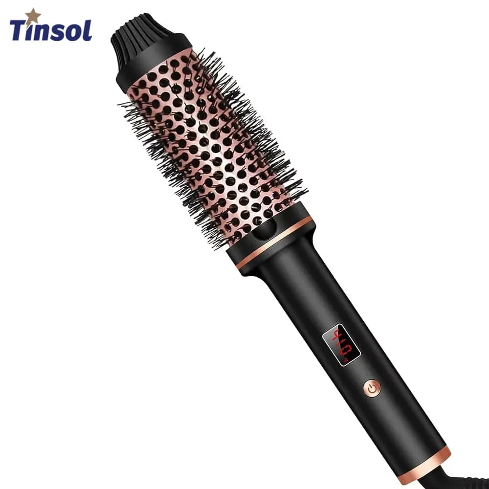 Ionian Hair Plate 3 in 1 Professional Iron Haircut Brush for Heated Hairstyles Thermal Spazzola Anti-scotting Pumps