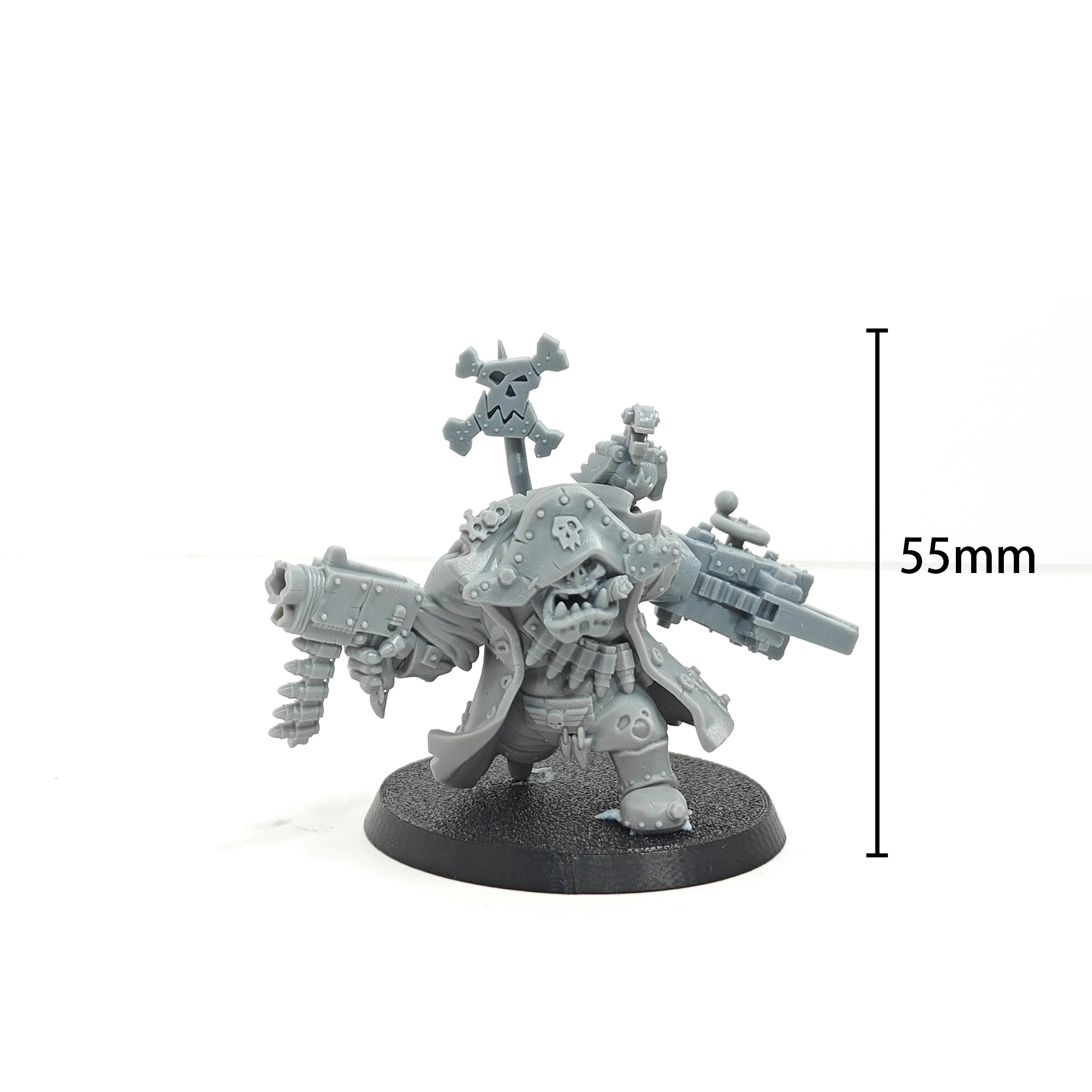 Kit garage Wargam orco ork kit in resina figura miniature non verniciate 0610