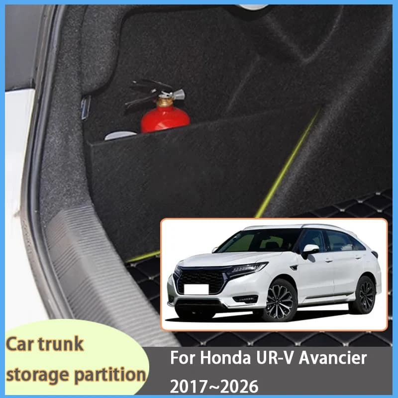 Organizer per Bagagliaio Auto, Divisorio Laterale per Honda UR-V Avancier 2017~2026 25 TG1~6, Scatola Portaoggetti Interna per Bagagliaio