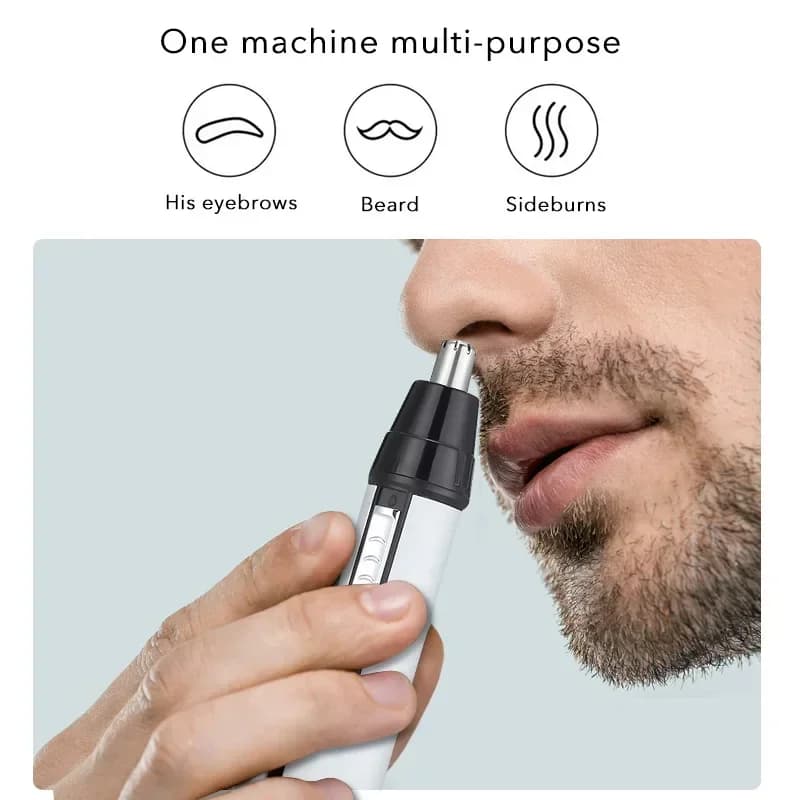 4 in 1 Reloadable Naso Trimmer Earrings For Men Electric Eyebrow Barba Trimmer Naso And Earrings Trimmer Hairstyle Kit