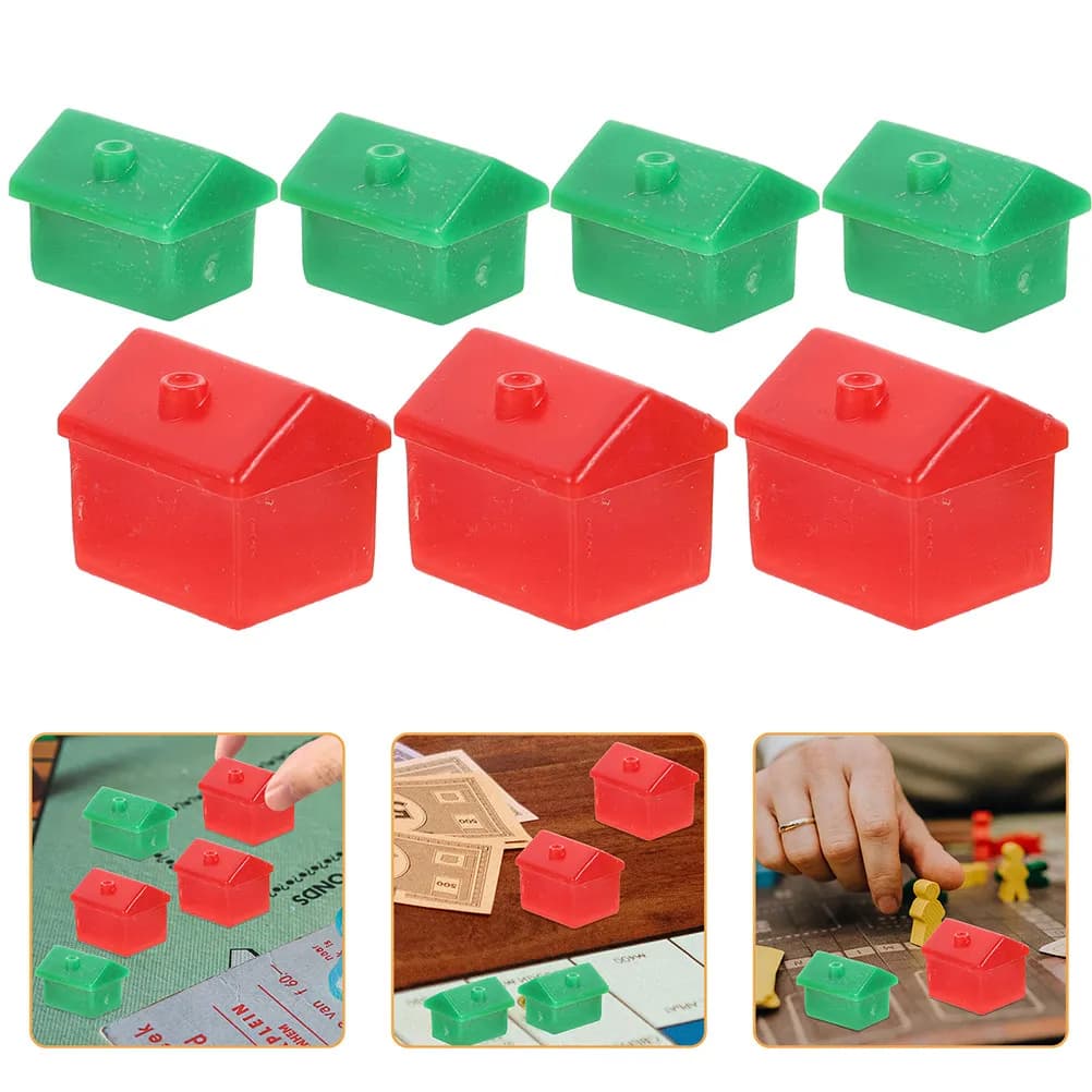Set di Pezzi per Giochi da Tavolo, Gettoni in Plastica, Accessori di Ricambio per Scacchi, Design Semplice ed Elegante per Giochi in Famiglia