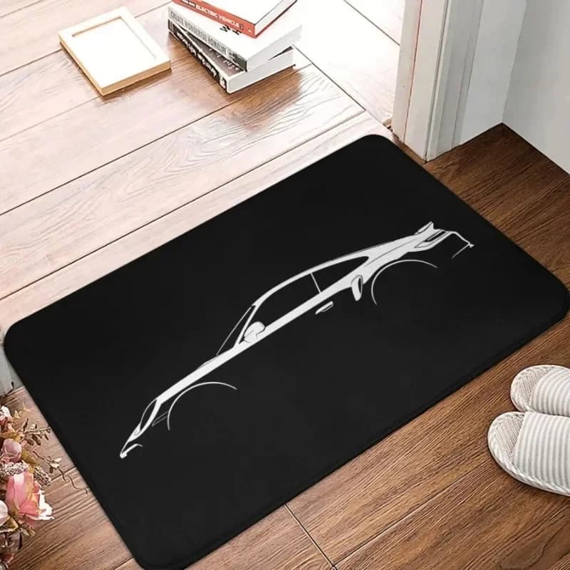 Tappetini per porte VIKAMA Porsche 911 Turbo S: tappeti in flanella antiscivolo, perfetti per ingressi, camere da letto e soggiorni