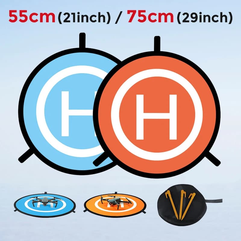 55 centimetri Drone Quadcopters Accessori Universale 75 centimetri Pieghevole Landing Pad RC Dron Zerbino Quadcopter Parcheggio Grembiule Prato Grembiule Pad Regali