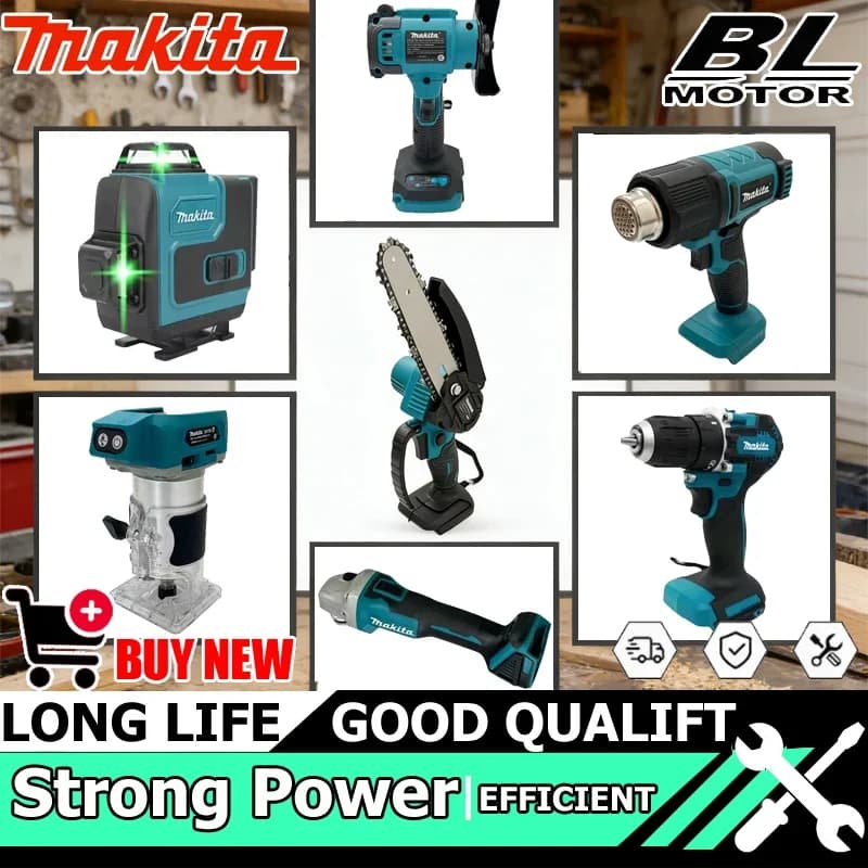 Utensili Makita all'ingrosso: Pistola ad aria calda senza fili, Sega elettrica a sciabola portatile, Nuovi utensili elettrici