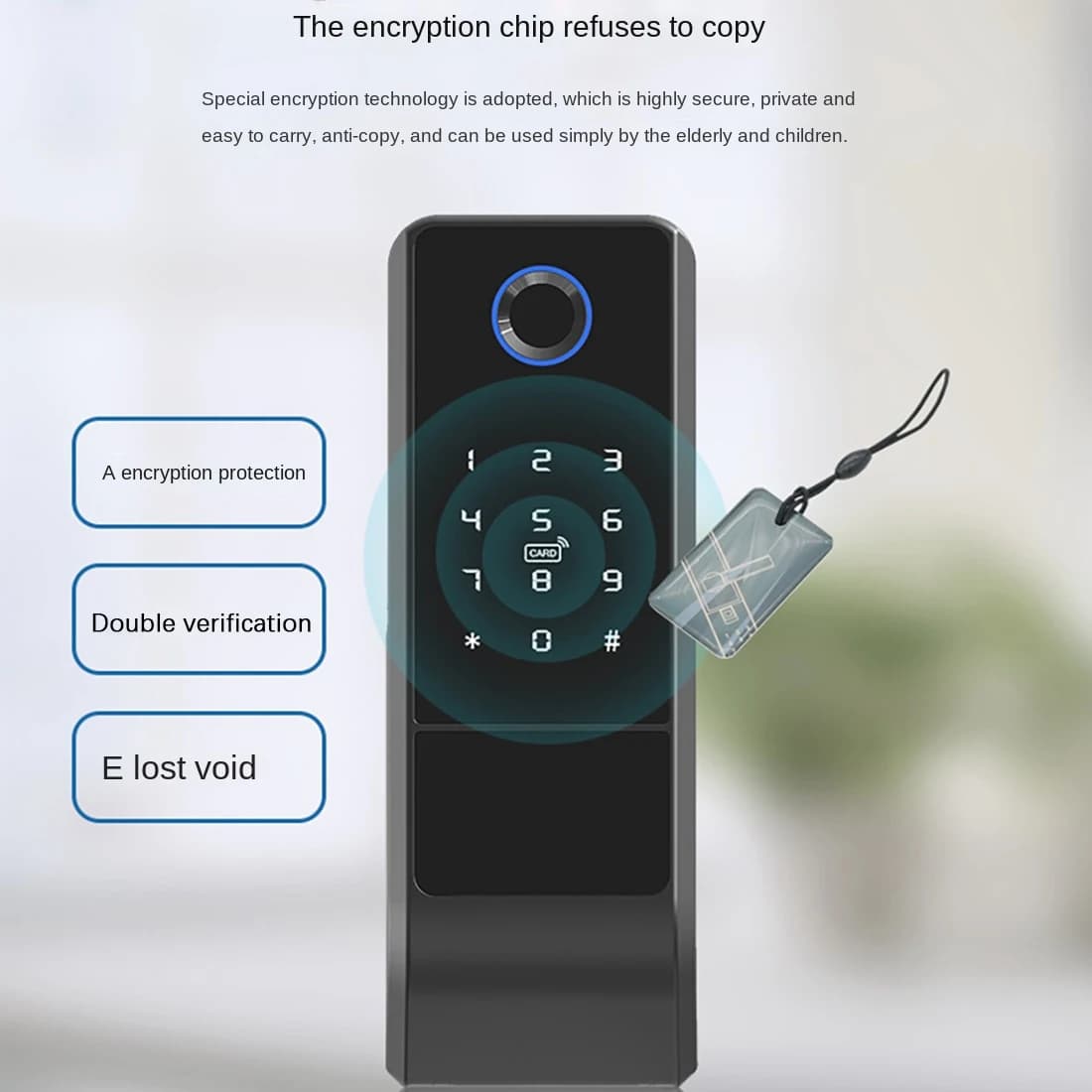 T48C_Waterproof Tuya Wifi Smart Door Lock Password digitale Doppio impronta digitale Serratura elettronica per porta esterna in ferro