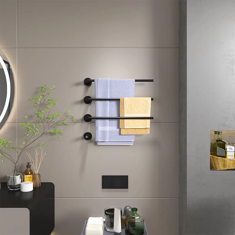 Accessori per il Bagno: Portasciugamani Elettrico a 3/4/5 Barre da Parete in Acciaio Inox 304