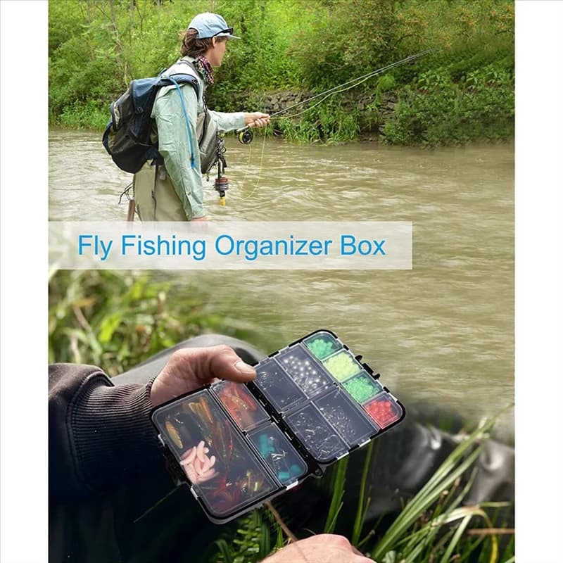 X59A 4 Pack Mini Boxes for Equipment Organizer Plastic Fishing Containers for Equipment Kayaking Mosque Boxes