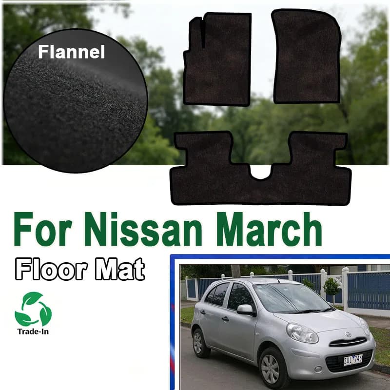 Flannel Mats for Nissan March Micra K13 2011~2016 Renault Pulse, Carpets, Panels, Carpets, Carpets, Carpets, Carpets, Moquettes, Foot Protectors, Wall decals