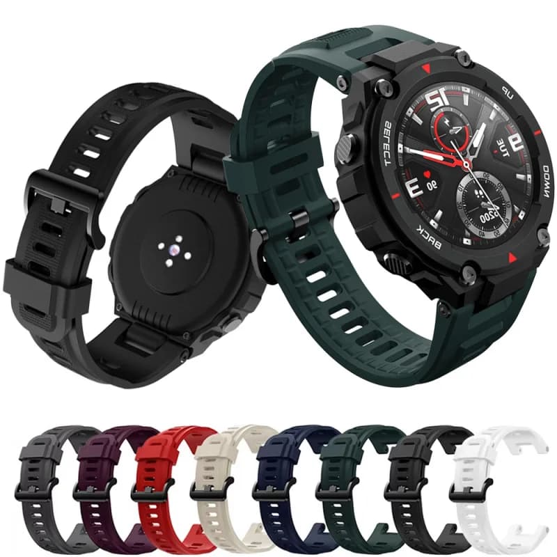 For Amazfit T-REX Silicone Watch Band Strap Sport Wristband For Huami Amazfit Trex Bracelet SmartWatch Replacement Correa