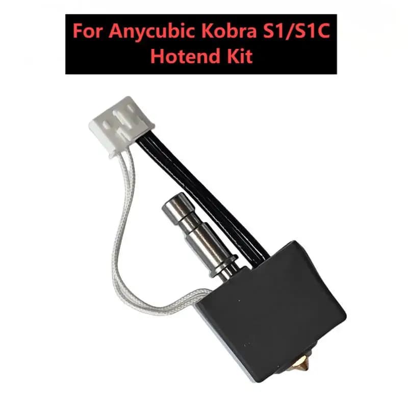 Per Anycubic Kobra S1 / Kobra-S1 Combo Hotend Kit 0.2 0.4 0.6 08mm Acciaio temprato Ugello in ottone Testina di stampa S1C Parti della stampante 3D