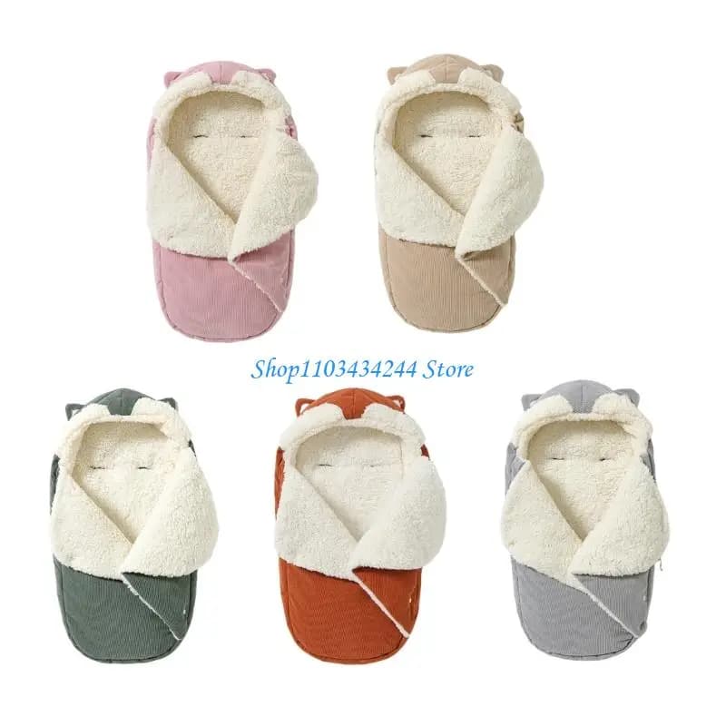 Soft and delicate baby cot, corduroy fleece fabric for sensitive skin