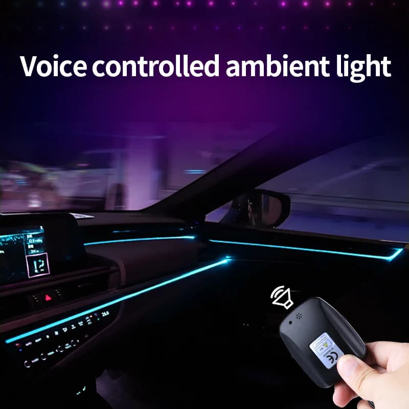 Car USB car cold light line ambient light LED ambient light strip car interior wiring free modification wireless interior light