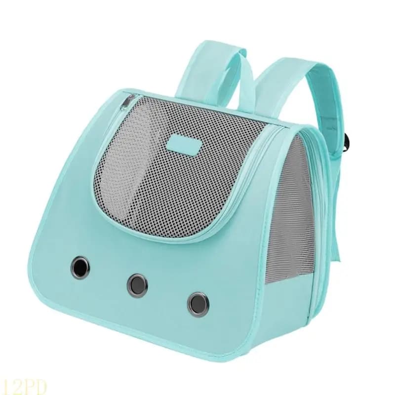 Borsa a tracolla da viaggio zaino per gatti 12PD, trasportino per animali domestici con zaino traspirante, comoda spalla per