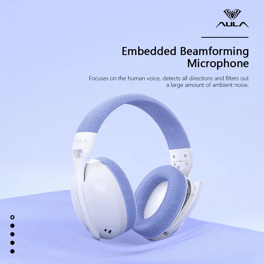Bluetooth Headphones AULA S6 Gaming Headphones Sports Headphones with Microphones HD Call Headphones Wired and Wireless Connections