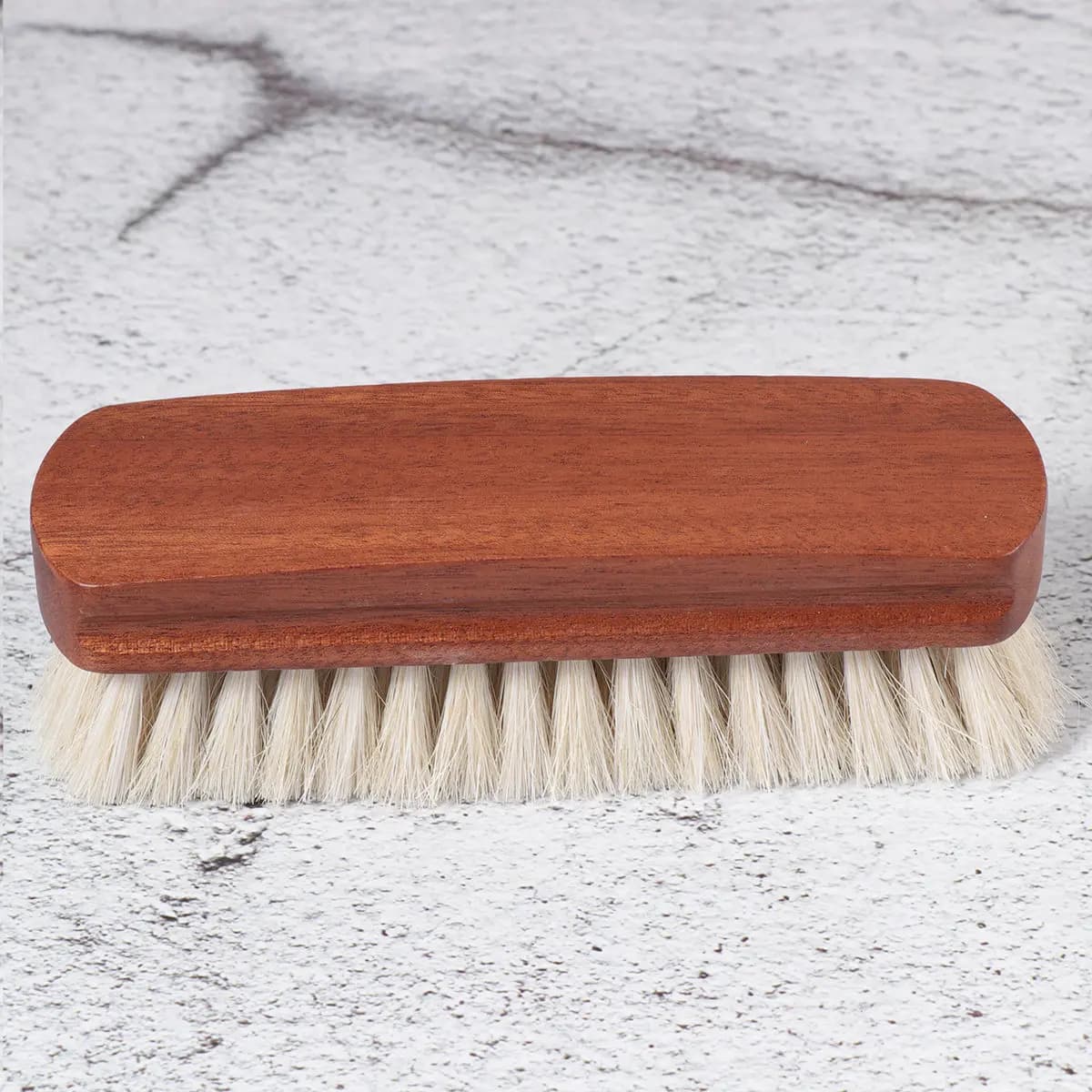 Professional Shoes Polishing Brush Horse Hair Bristles for Sneakers Boots Cleaning Shine Dedusting Portable Lightweight