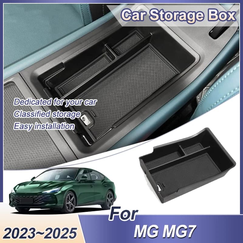 Per MG MG7 2023 2024 2025 Bracciolo Scatola di Immagazzinaggio Console Centrale Organizzatore Contenitori Strumenti Interni Parti Auto Forniture Accessori