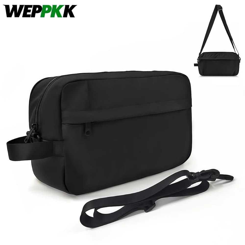 Borsa Organizer per Scarpe da Viaggio con Manico e Tracolla, Scomparti Separati per Scarpe Bagnate e Asciutte, per Palestra, Golf, Calcio, Tennis, Basket, Danza