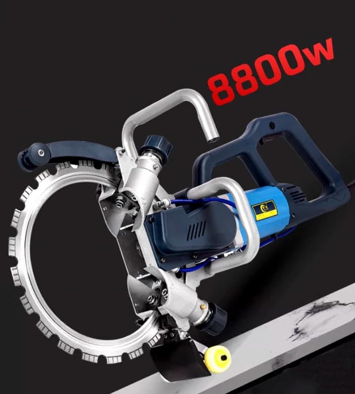 Ring saw for cutting walls, high power, without brushes, portable, for cutting without dust, modified ring saw for doors and windows