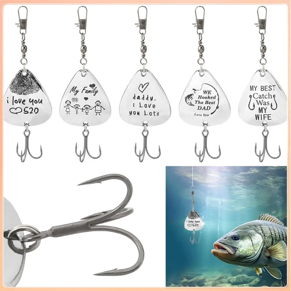 5pcs Metal Spoon Spinner Fishing Lure with Tackle Box Spoonbait Crankbaits Fishing Wobblers Fishing Gifts for Dad