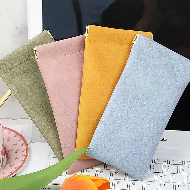 PU Leather Glasses Storage Bag Automatic Closed Sunglasses Case Waterproof Pouch Glasses Protective Cover Eyewear Storage Bag