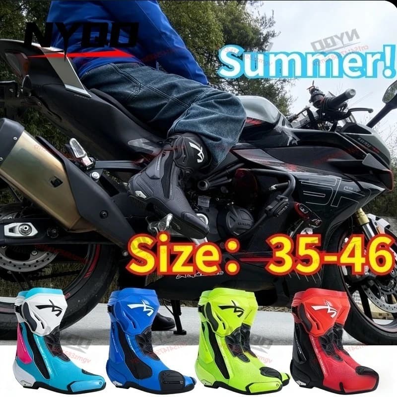 Stivali BENKIA SH109 Mocha Certificati CE, Impermeabili a Doppio Strato, Scarpe Protettive Professionali per Moto