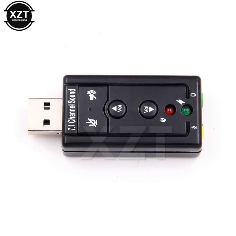 Adattatore per scheda audio virtuale 3D USB 2.0 3D virtuale 12Mbps esterno 7.1 canali per PC portatile