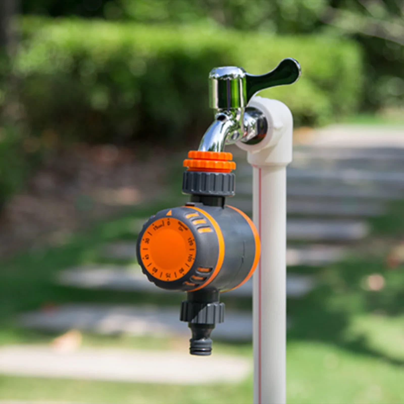 Timer Meccanico per Irrigazione da Giardino, Impermeabile, per Sistemi di Irrigazione Automatica per Prato, Giardino e Aiuole