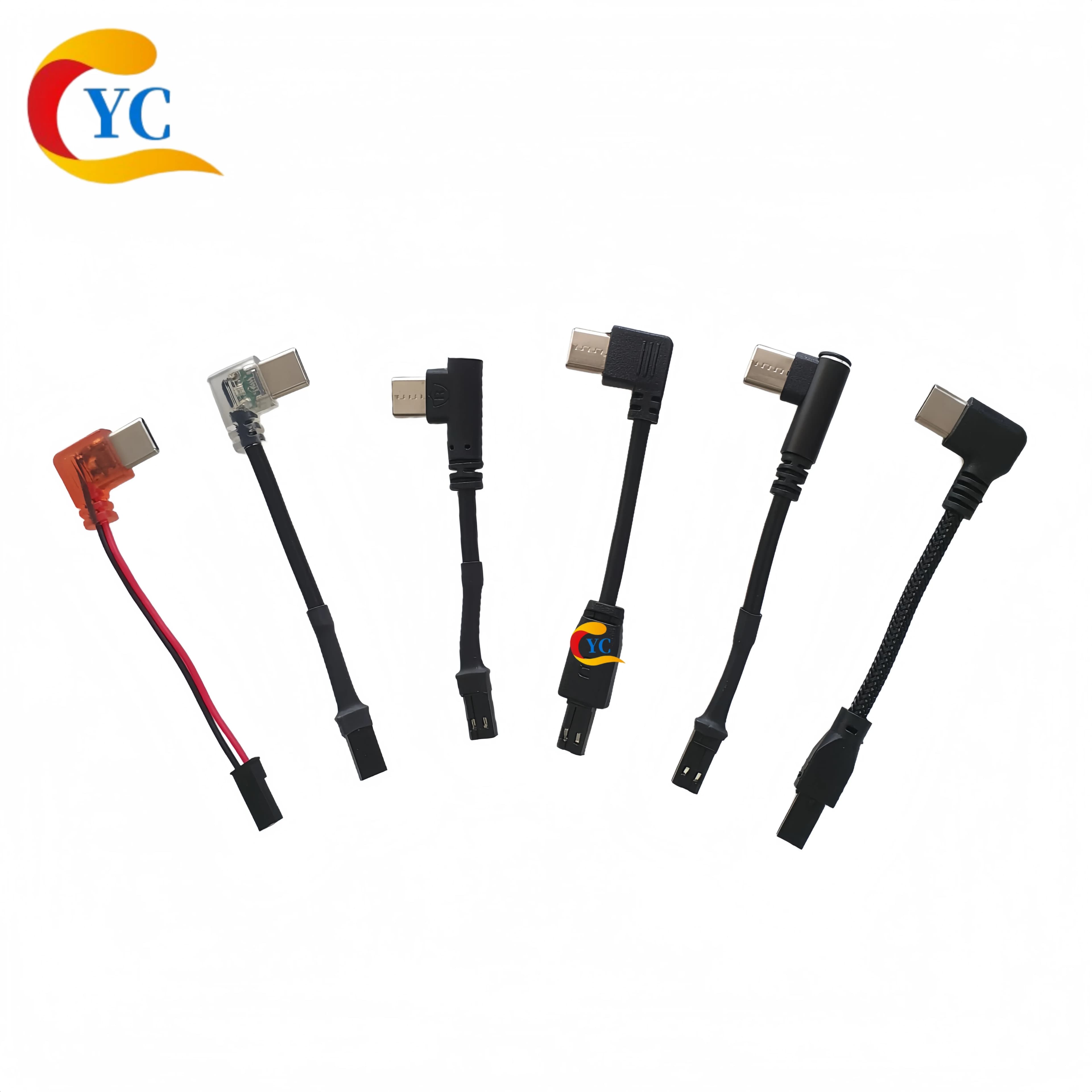 Rider Bracket Type-C Angled Charging Jst Male-Female Connector Cable 90-Degree USB Plug Motorcycle Electric Vehicle Dedicated Tail Plug Cable with Magnetic Clip