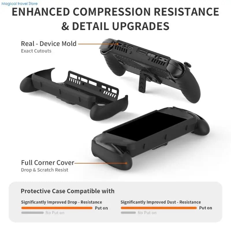 N2UB Game Console Scratchproof Shell Protective Cover with Kickstand Gamepad TPU Case for ROG X Gaming Accessories