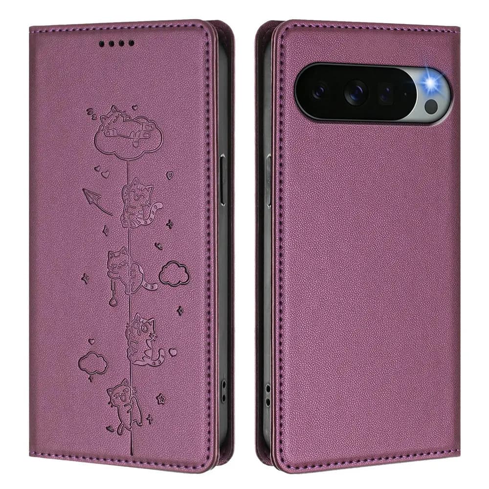 Custodia a Portafoglio in Pelle RFID per Google Pixel 11 Pro 5G, Cover Magnetica a Libro per Google Pixel 10A, Pixel 10, 11 Pro XL Funda
