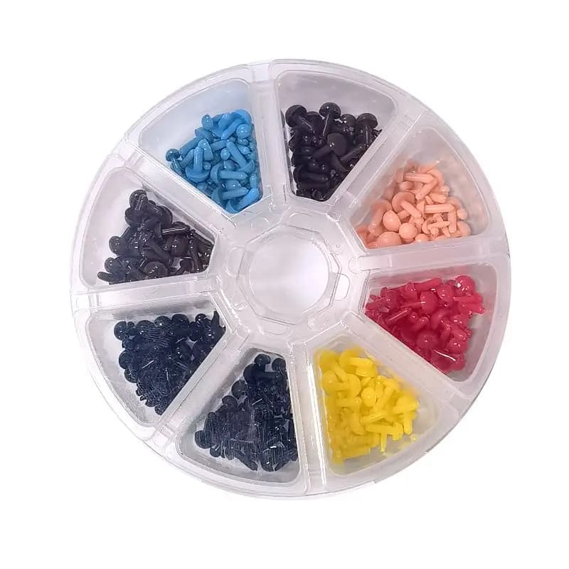 Occhi di sicurezza Amigurumi per uncinetto marrone/blu/nero/giallo/rosa/rosso 1.8/2/2.5/3/3.5/4/4.5/5/5.5/6mm occhi