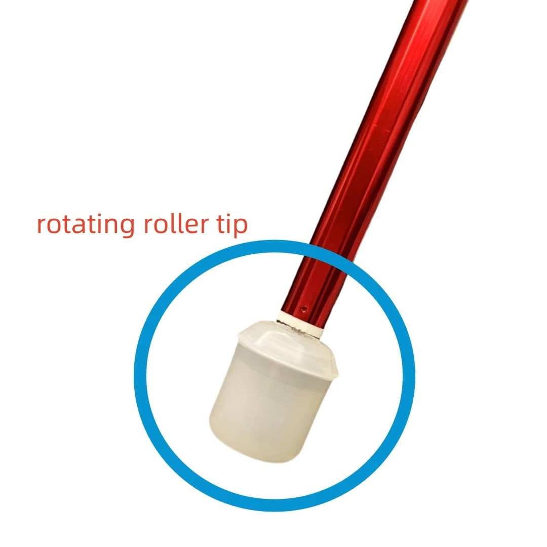 Replacement end tip with 4 mm screw for telescopic walking stick blind stick for elderly old roller reel