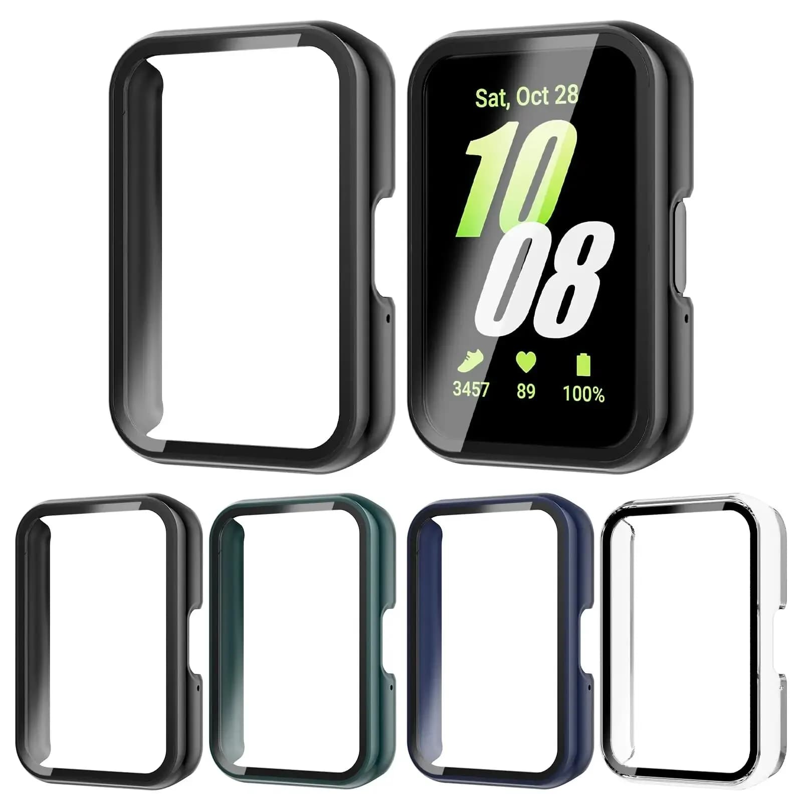 Cover Protettiva per Smartwatch Samsung Galaxy Fit3 con Protezione Schermo in Vetro Temperato Design Integrato
