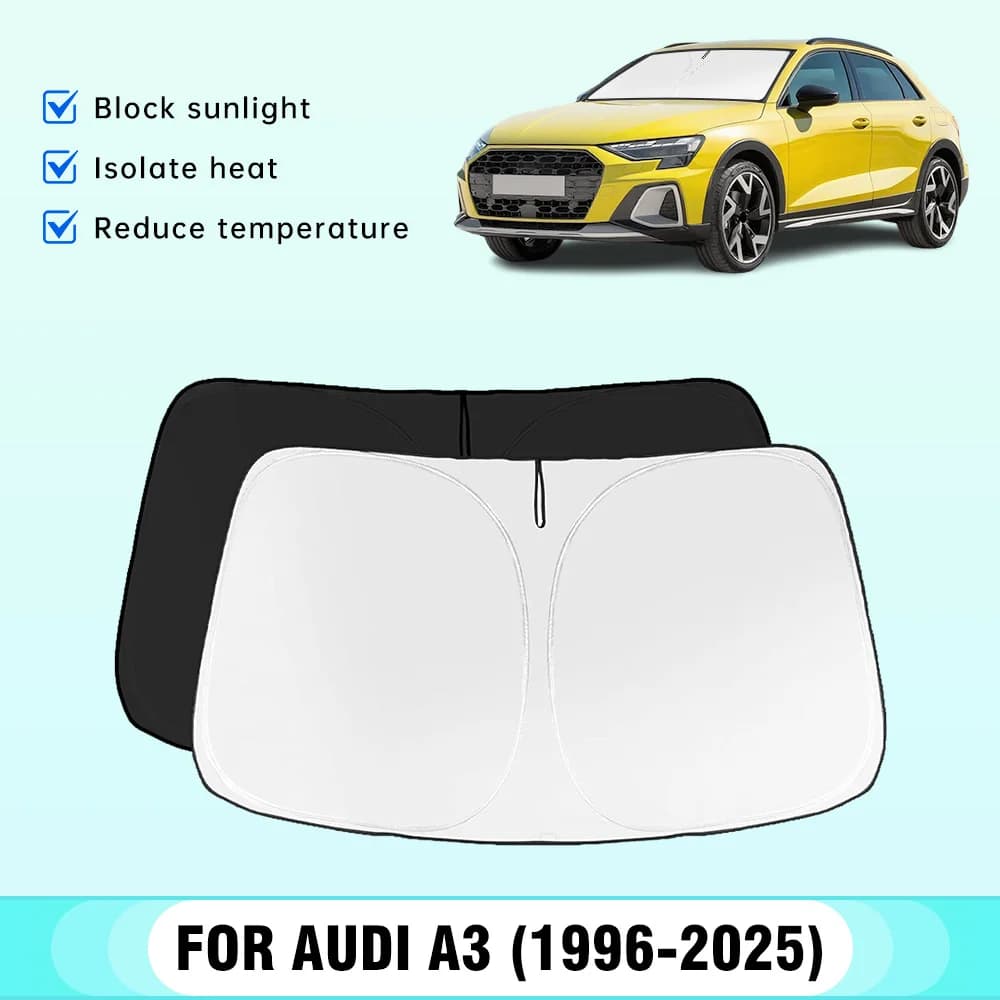 Parasole per Parabrezza Anteriore Auto, Protezione Solare e Isolamento Termico, Accessori Interni per Audi A3 8L 8P 8V 8Y 1986-2024 2025