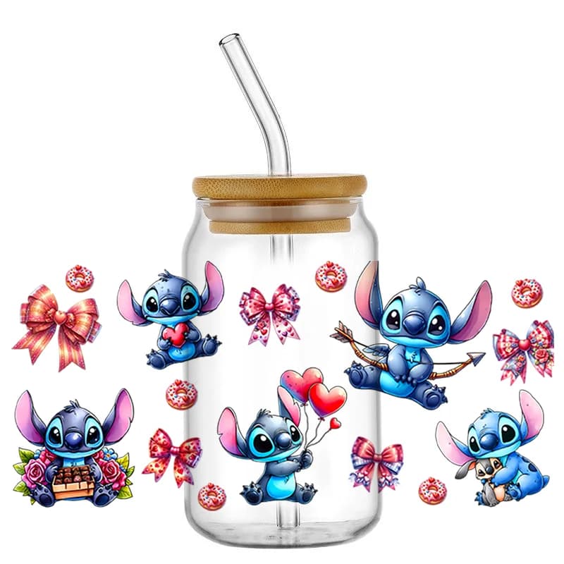 Little Monster new design Easy peel waterproof DIY Decals 3D transfers uvdtf crystal stickers 16oz tumbler cup wraps sticker