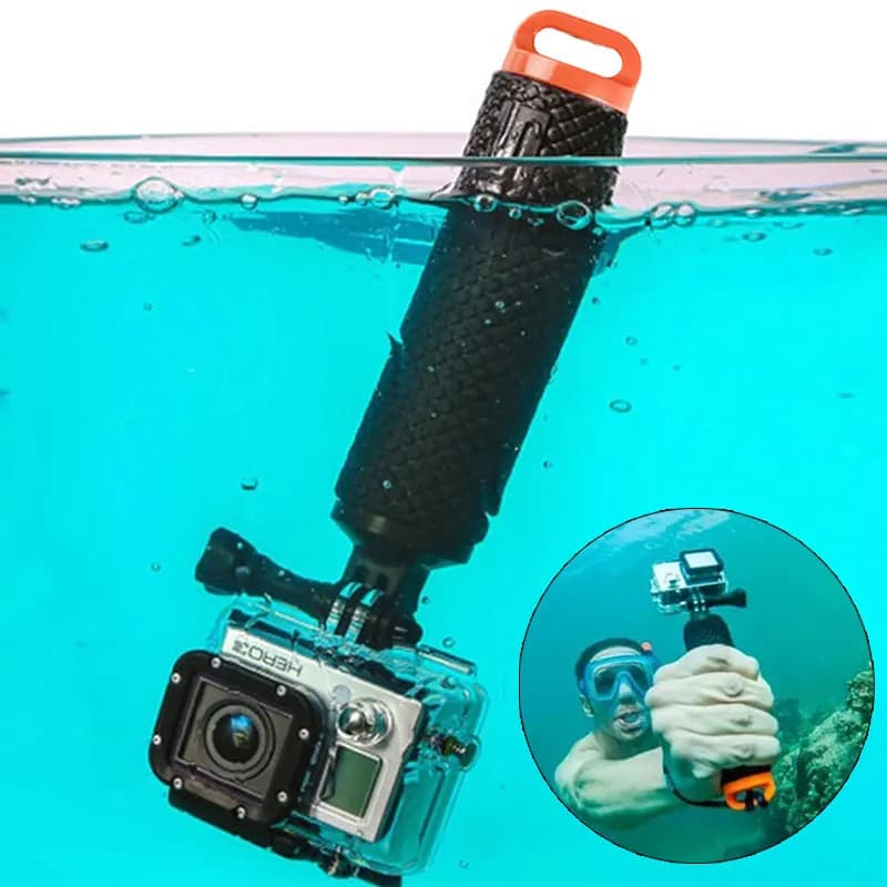 Treppiede con impugnatura galleggiante per Gopro Hero 13 12 11 10 9 8 7 Xiaomi Yi Insta360 Action Camera Diving Palmare Monopiede Selfie Stick