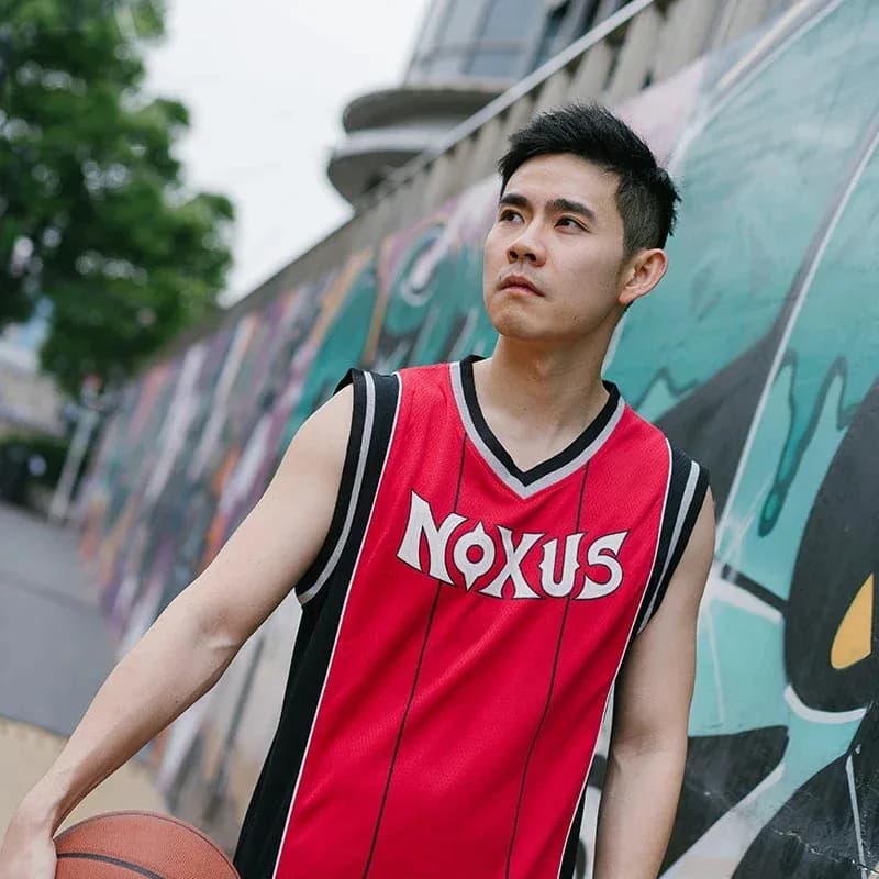 2025 11 Slam Master School Basketball Team Top Camicia Gioco LOL League Noxus Vest Abbigliamento sportivo Maglie uniformi