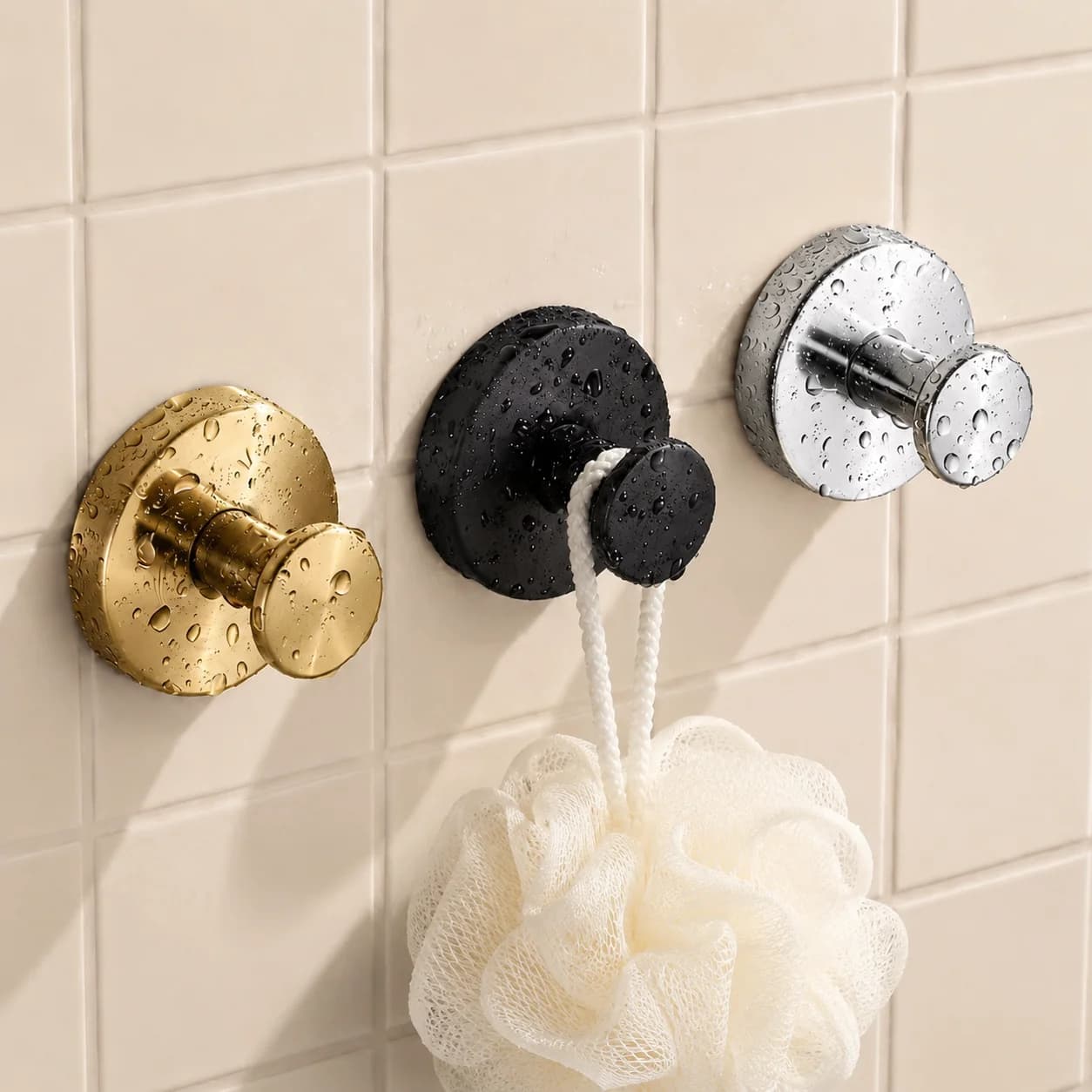 4/1PC Stainless Steel Suction Cup Hooks Punch-free Wall Mounted Hook Hanging Towel Holder Bathroom Kitchen Vacuum Suction Cup