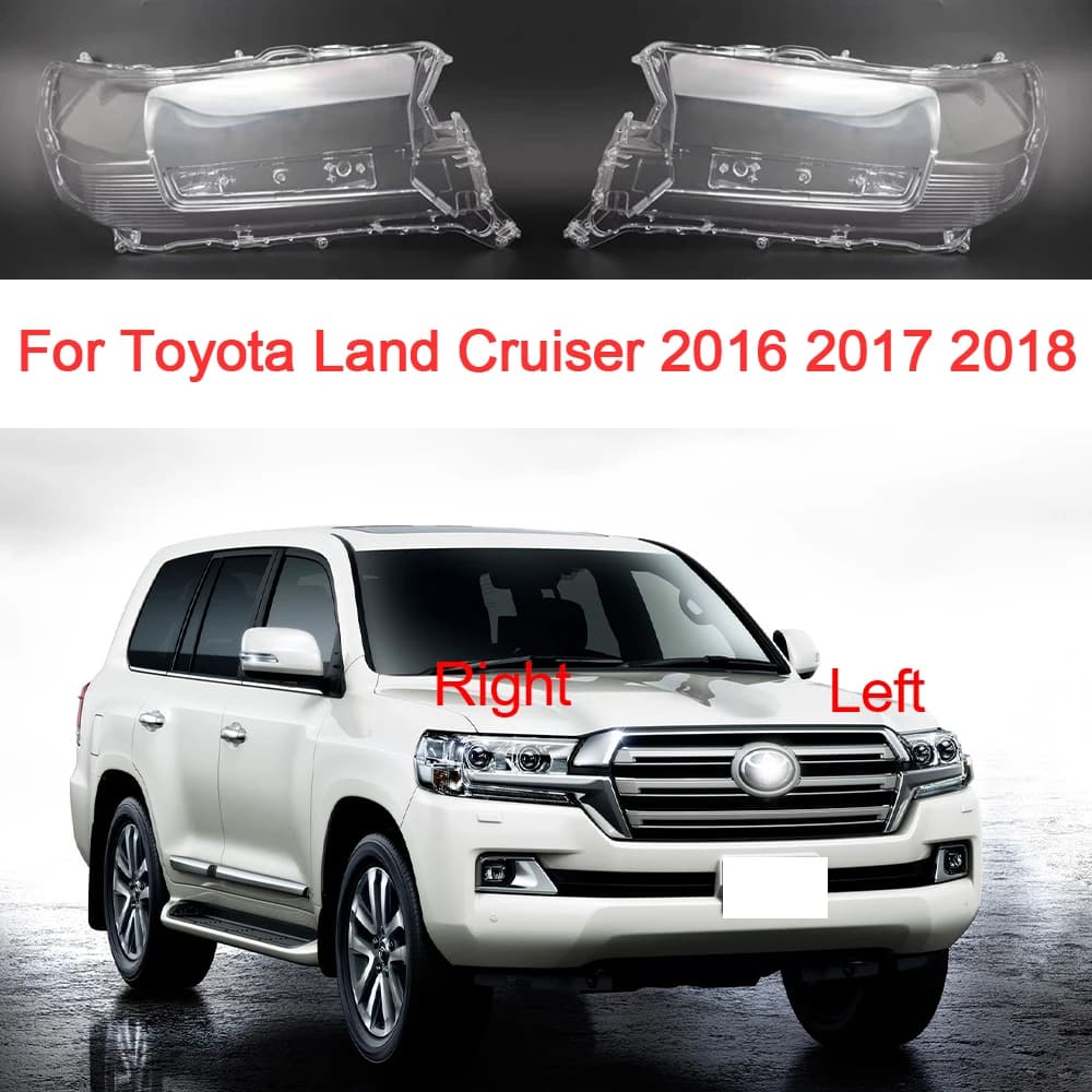 Faro di Vetro Per Toyota Land Cruiser 2016 2017 2018 Paralume Trasparente Ricambi Auto Faro Borsette Accessori Auto