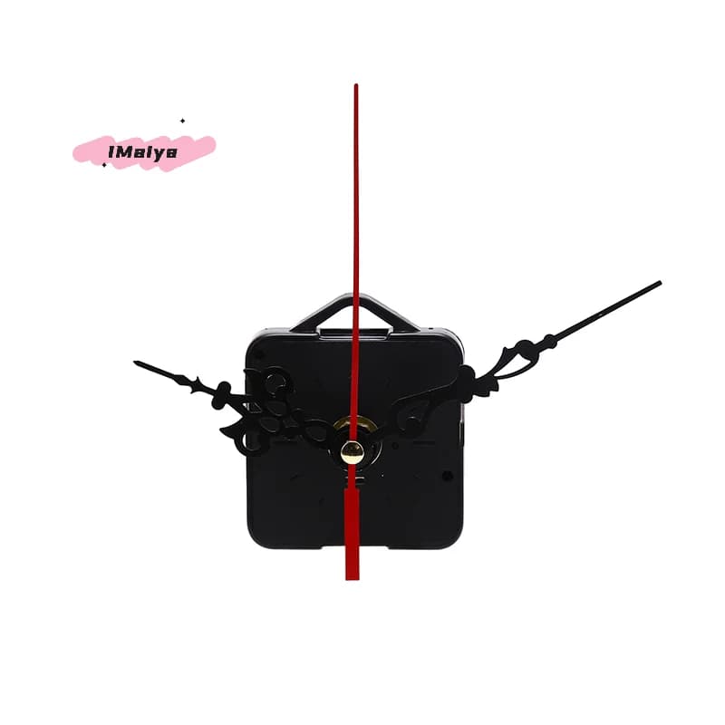 Kit Meccanismo Orologio da Parete Silenzioso al Quarzo con Asta Lunga M-1Set - Ricambi per Riparazione Orologi Fai da Te