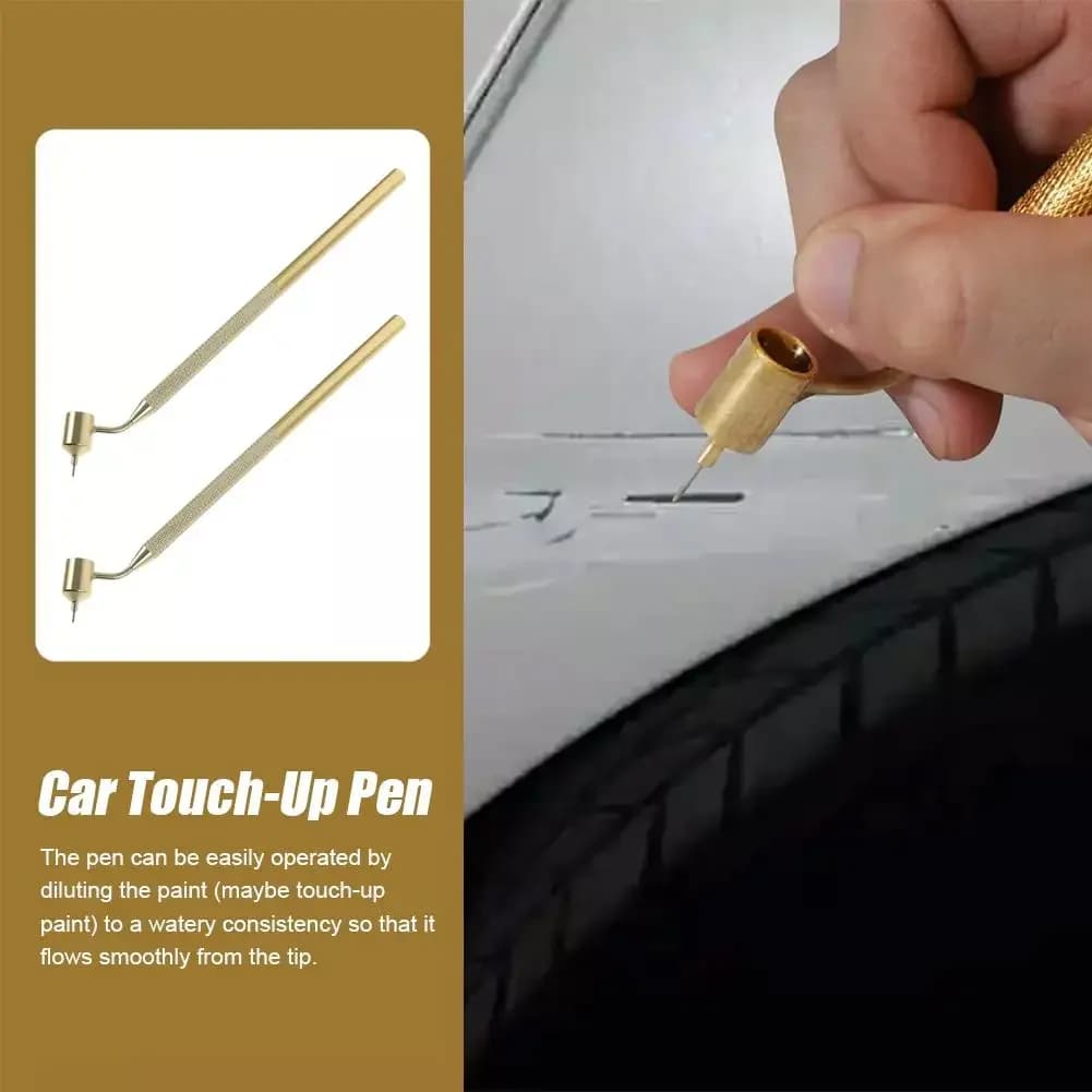 Car Touch-up Paint Pen Detailing Fine Line Fluid Writer Paint Applicator Pen Slanting Precision Ruling Pen Car Scratch Repair