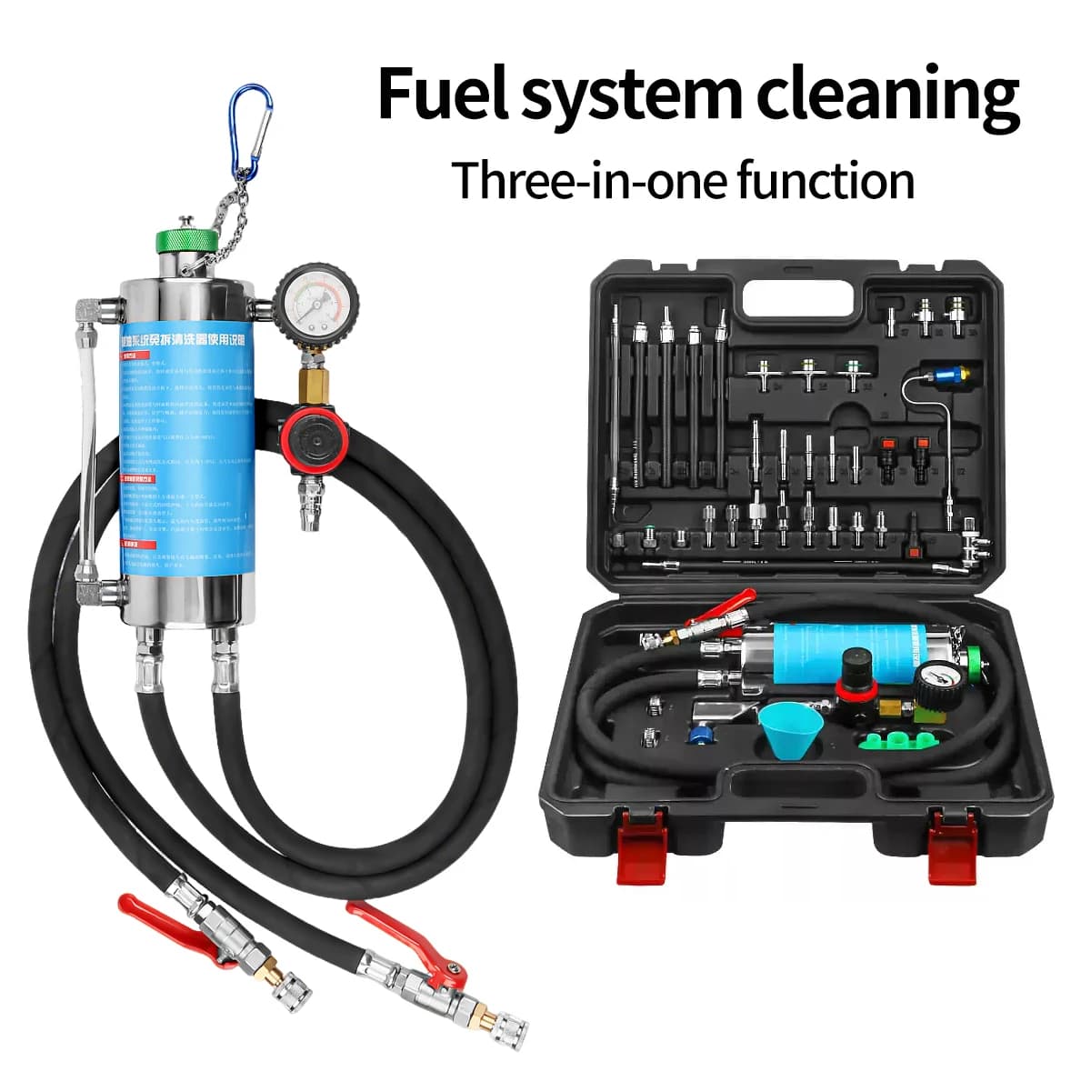 2025 nuova macchina per la pulizia dell'iniettore di carburante senza smontare automaticamente per l'acceleratore EFI a benzina