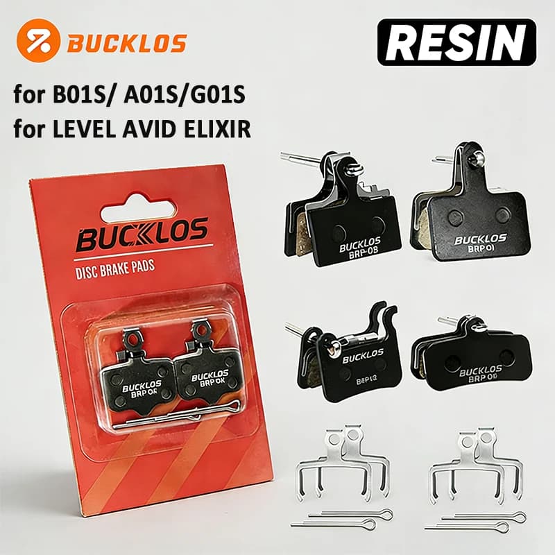 Pastiglie Freno a Disco in Resina BUCKLOS 2/4 Pezzi B01S per Biciclette M9000 M9020 M9120 M8020 MTB e Bici da Strada