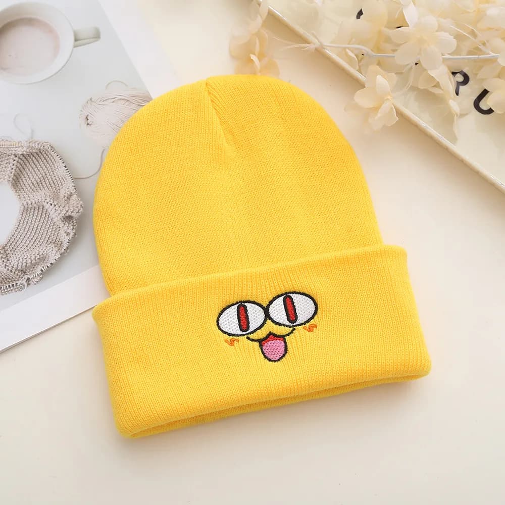 Unisex knitted cap, with thickened fleece lining, windproof winter hat and heat for men and women, ideal for cold.