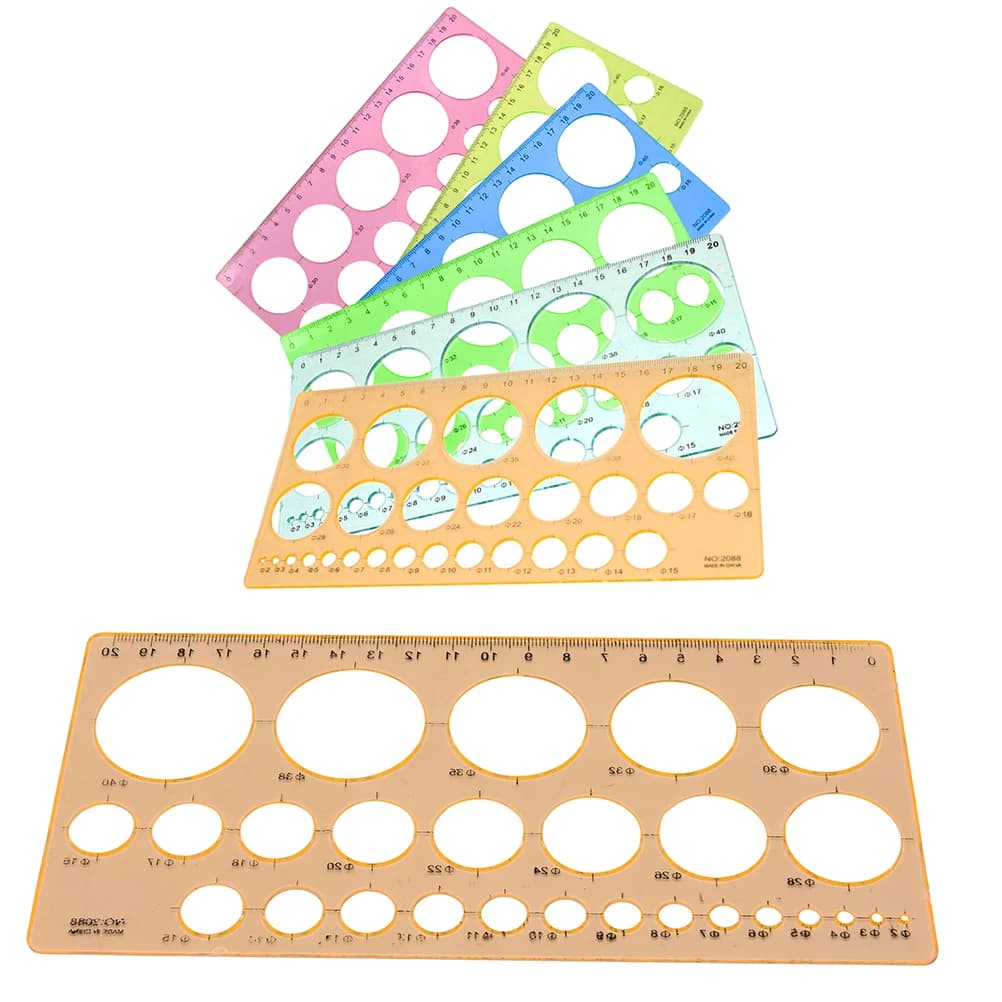1PCS Plastic Quilling Ruler Template Tool Kit Circle Size Origami Paper Quilled Creat DIY