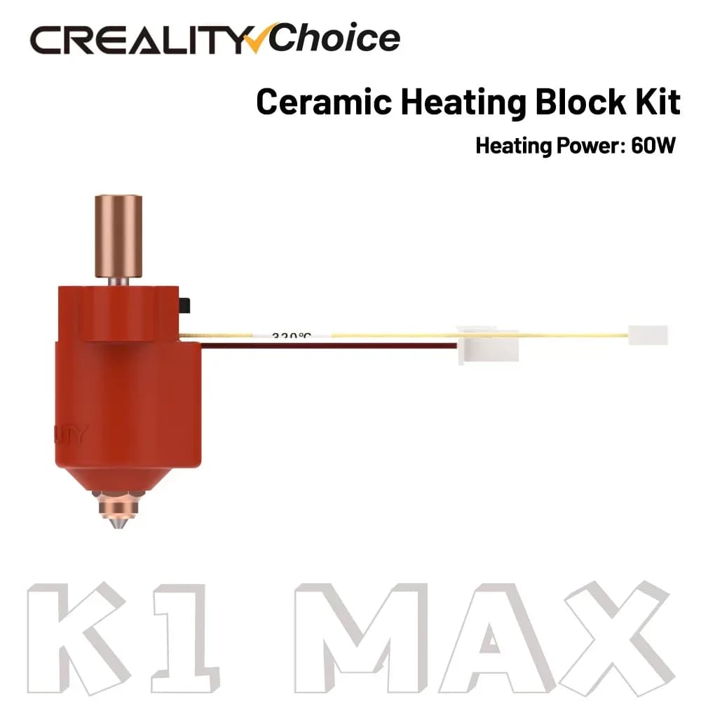 CREALITY K1/K1 Max Upgrade Kit ceramic heating block 3D printer accessories High temperature resistant and faster speed