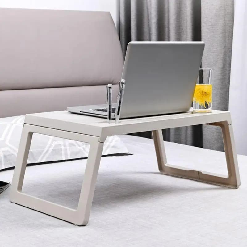652F Laptop Bed Tray Table, Portable Foldable Lap Stand Desk for Eating Breakfast,