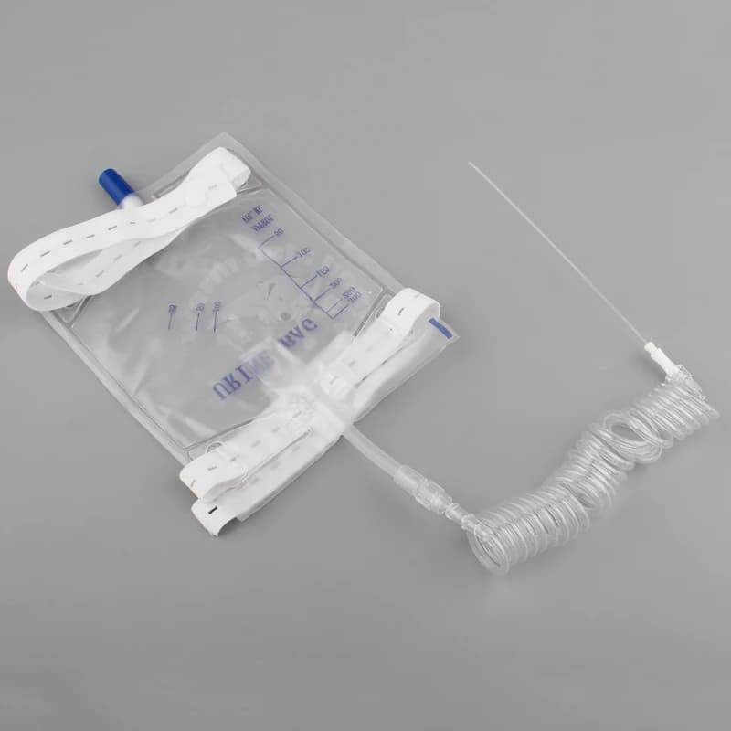 1pcs/5pcs/10pcs Pet Cat Dog Animal Urine Collection Bag 300ml 500ml Catheter Drainage Extension Tube Vet Clinic Consumable